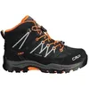 Image de Chaussures de marche de randonnée mid enfant CMP Rigel Waterproof - antracite-flash orange/gris - 34
