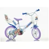 Image de SCH SNOW QUEEN 12 vélo pour enfants de 3 à 5 ans de 85 à 105 cm avec panier trompette et porte-enfant blanc