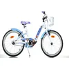Image de SCH SNOW QUEEN 20 vélo pour enfants de 6 à 10 ans de 120 à 155 cm avec panier sonnette et porte-bagages blanc