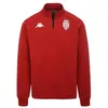 Image de Sweatshirt - KAPPA - Ablas Pro - AS Monaco - Rouge - Homme - Manches longues - Col capuche