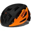 Image de Casque de vélo sur route BRIKO Blaze - Noir Mat. Orange - Poids léger et ventilation optimale