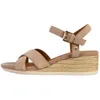 Image de Sandales compensées femme Geox Ischia Corda B - naturel foncé