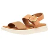Image de Sandales Cuir Geox Xand - Peche/Beige