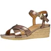 Image de Sandale Compensée Cuir Geox Ischia D02HHC 00022 - Noir