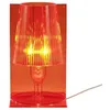 Image de Lampe à poser - KARTELL - Take - Orange translucide - Effet plissé - Polycarbonate