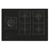 Image de Plaque de cuisson encastrable - ROSIÈRES - RVG7WL4WC5B - 5 feux - Verre trempé noir - Brûleur double couronne 4 500 W