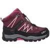 Image de Chaussures de marche de randonnée mid enfant CMP Rigel Waterproof - prugna-peach/rouge - 29
