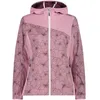Image de Veste imperméable femme CMP - fard-plum - softshell légère avec capuche fixe