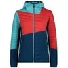 Image de Veste hybride femme CMP - deep lake - 2XS - Imperméable et respirante pour la randonnée et lalpinisme