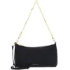 Image de COCCINELLE Sac à épaule bandoulière noir en cuir pour femme - Aura Mini Bag Grained Leather Noir 250386