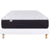 Image de LUXURY LITERIE - Ensemble matelas + sommier - SERENITE - 140 x 190 cm - Tapissier - Ferme - Face été/hiver