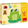 Image de Puzzle Animaux Junior en Bois 12 Pièces - GOULA - Ecureuil Ours Grenouille