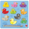 Image de Puzzle magnétique canards Goula - Encastrables - 10 pièces - Multicolore - Plastique