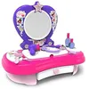 Image de Coiffeuse de table pour enfant - CHICOS - Rose - Avec miroir et rangements