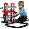 Image de Garage à étages pour enfants MOLTO - 4 voitures + ascenseur + lavage + station dessence