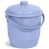 Image de TATAY 1102700 Seau avec Couvercle Plastique Bleu 35 x 33 x 36 cm