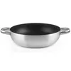 Image de IBILI Gastronomy - Poêle Antiadhésive avec 2 Anses en Aluminium (32 cm) - Manche Acier Inoxydable - Spécial Gaz