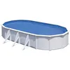 Image de Piscine acier blanc Fidji ovale 744 x 399 x 122 m - Gré Blanc