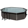 Image de Piscine - GRE - Composite Octogonale Allongée - Blanc - 5m x 3m x 1.2m