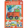 Image de Puzzle Progressif Animaux Sauvages - EDUCA - Moins de 100 pièces - Pour Enfant