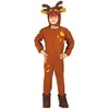 Image de Déguisement Renne Noël Enfant - Multicolore - Polyester - Combinaison et cagoule - 3 ans et plus
