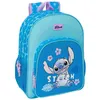Image de Sac à dos - Safta - Disney Stitch Hawaii - Poches latérales - Double zip - 33x14x42cm