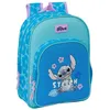 Image de Sac à dos - Safta - Disney Stitch Hawaii - 26x11x34cm - Poches latérales - Double zip