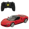 Image de Voiture radiocommandée ColorBaby Rastar 41282 Ferrari 296 GTS Rouge avec lumière