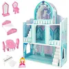Image de Château en Bois WOOMAX 49314 - Jouet dimagination - Multicolore - 9 pièces - A partir de 3 ans