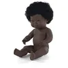 Image de Poupée et mini-poupée - MINILAND - 31069 - Syndrome de Down - Couleur African - 2 pièces