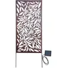 Image de Panneau décoratif - NORTENE - 60 x 120 cm - Métal - Motif feuillage - Batterie rechargeable
