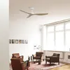 Image de FLUID Ventilateur de plafond blanc-bois Ø132 cm
