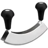 Image de Berçeuse double L - LACOR - 17 cm - Inox - Double lame - Hachoir professionnel