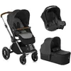 Image de Poussette 3 en 1 Jane Kawai - Nacelle Micro BB - Coque I-Koos Cold Black - Tout Chemin - Compacte - Noir