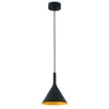 Image de Suspension LED - FARO - PAM - Noir/Or - 11W - Design Contemporain
