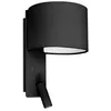 Image de Applique murale - FARO BARCELONA - FOLD - Noir - Liseuse LED - Interrupteur intégré