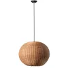 Image de Suspension - FARO - HAKA - Rotin noir - 53 cm - E27 - Intérieur