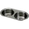 Image de Évier double - Cata - R-2 - Acier Inoxydable - 2 bacs - 45 cm de profondeur