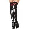 Image de Collants squelette - Adultes Femmes - Noir - Halloween
