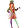 Image de Déguisement / Costume - ATOSA - Chapelier Fou - Fille - Robe et chapeau haut de forme - Multicolore