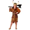 Image de Déguisement Viking fille marron - robe cape et ceinture (ATOSA)