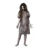 Image de Déguisement fille Zombie - Robe style chemise de nuit gris 7-9 ans (polyester)