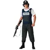 Image de Déguisement de Police - ATOSA - Gilet Bleu - Costume Adulte - 100% Polyester - Lot de 12