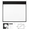 Image de Écran de projection manuel - FONESTAR - 100 pouces - Blanc - Adaptable au mur ou plafond - Gain 1.1