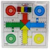 Image de Jeu de société - T138/A - Parcheesi et Jeu de loie - Réversible - En bois - Pour enfants