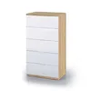 Image de Chiffonnier Nordik - Blanc - Adulte - 5 tiroirs - 60x40x110 cm
