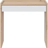 Image de Table de bureau - NOA - Avec tiroir - Contemporain - Chêne nodi et blanc - 120x60x75 cm