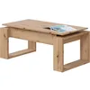 Image de Table basse relevable - BALTIK - Rectangulaire - Chêne - Sur pieds - 105 x 55 x 45 cm