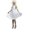Image de Déguisement adulte Robe de Marilyn blanche dos nu - Taille Unique
