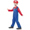 Image de Déguisement Enfant Mario - Costume 1 pièce et casquette - Taille 2/4 ans - Rouge et Bleu